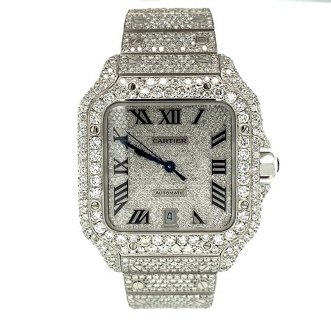 cartier ladies diamond watch|cartier full diamond watch.